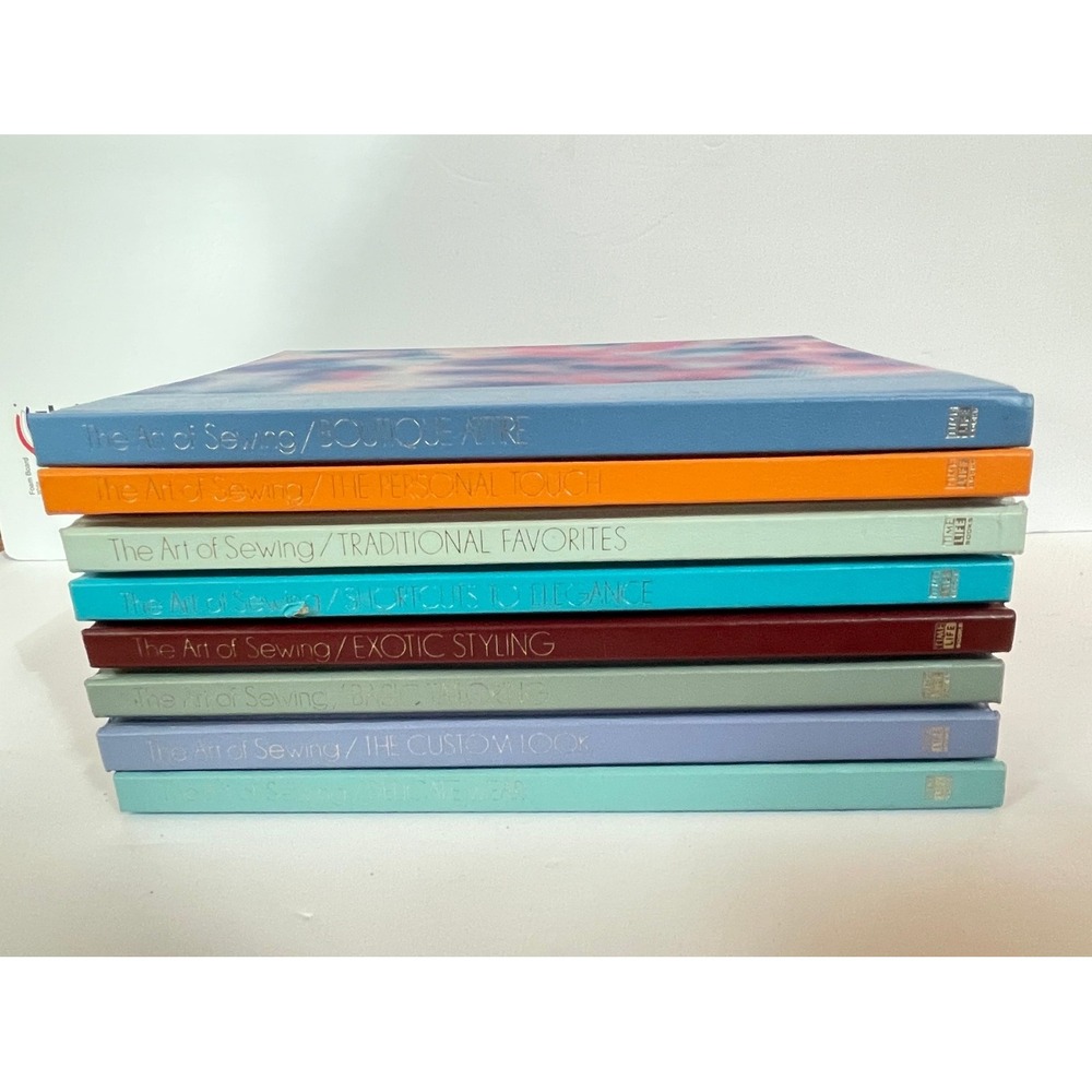 Vintage Time-Life The Art of Sewing‎ Book Series Set of 8 Hardcover 1970s Decor
